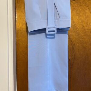 Women's Double-Breasted Baby Blue Blazer with matching pants